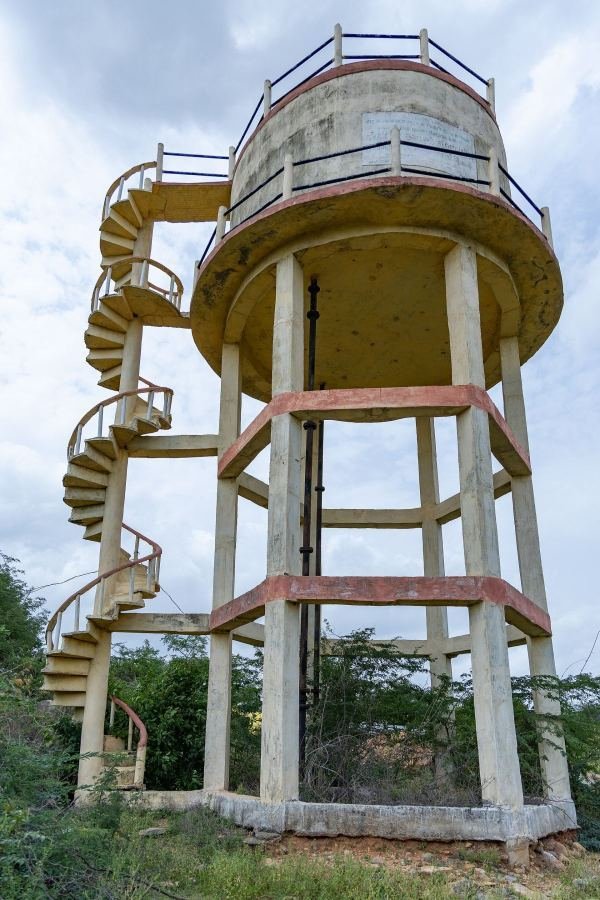 Elevated service reservoir water tower
